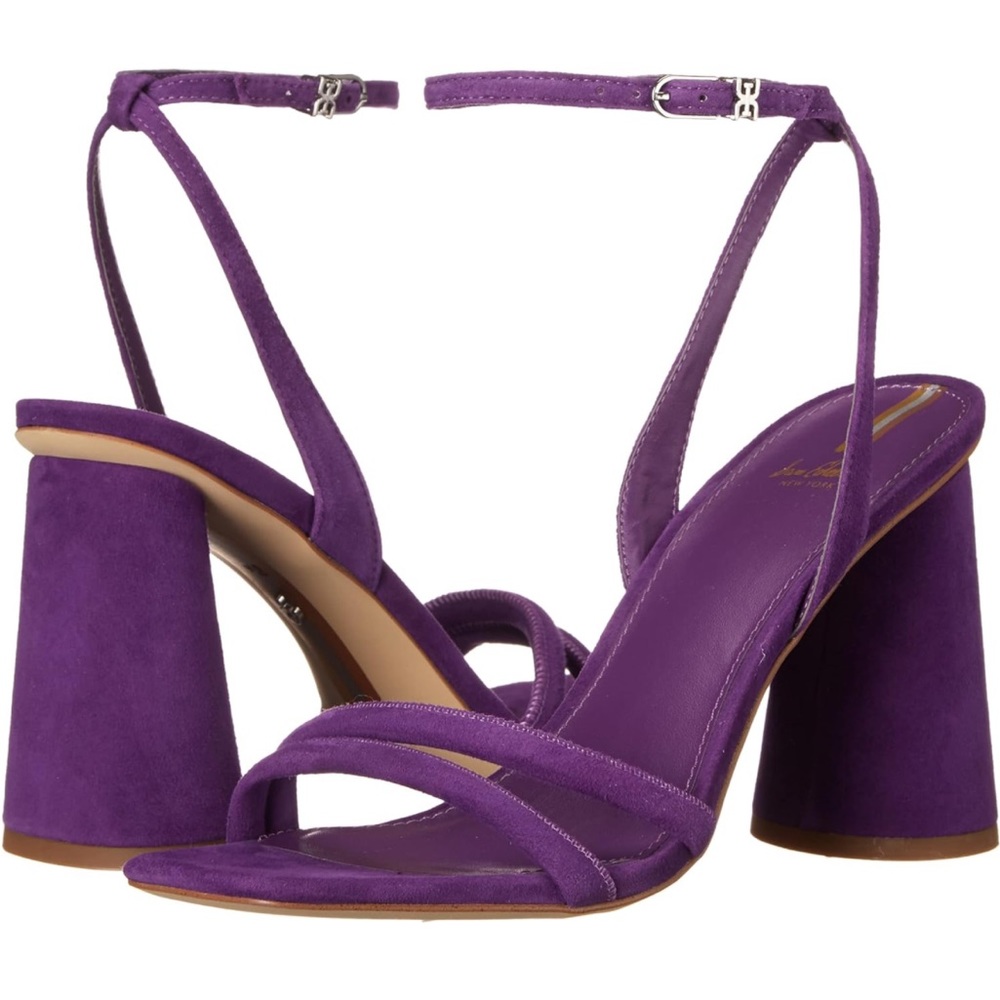 Sam Edelman Kia Block Heeled Sandal - Royal Orchid - Size 10